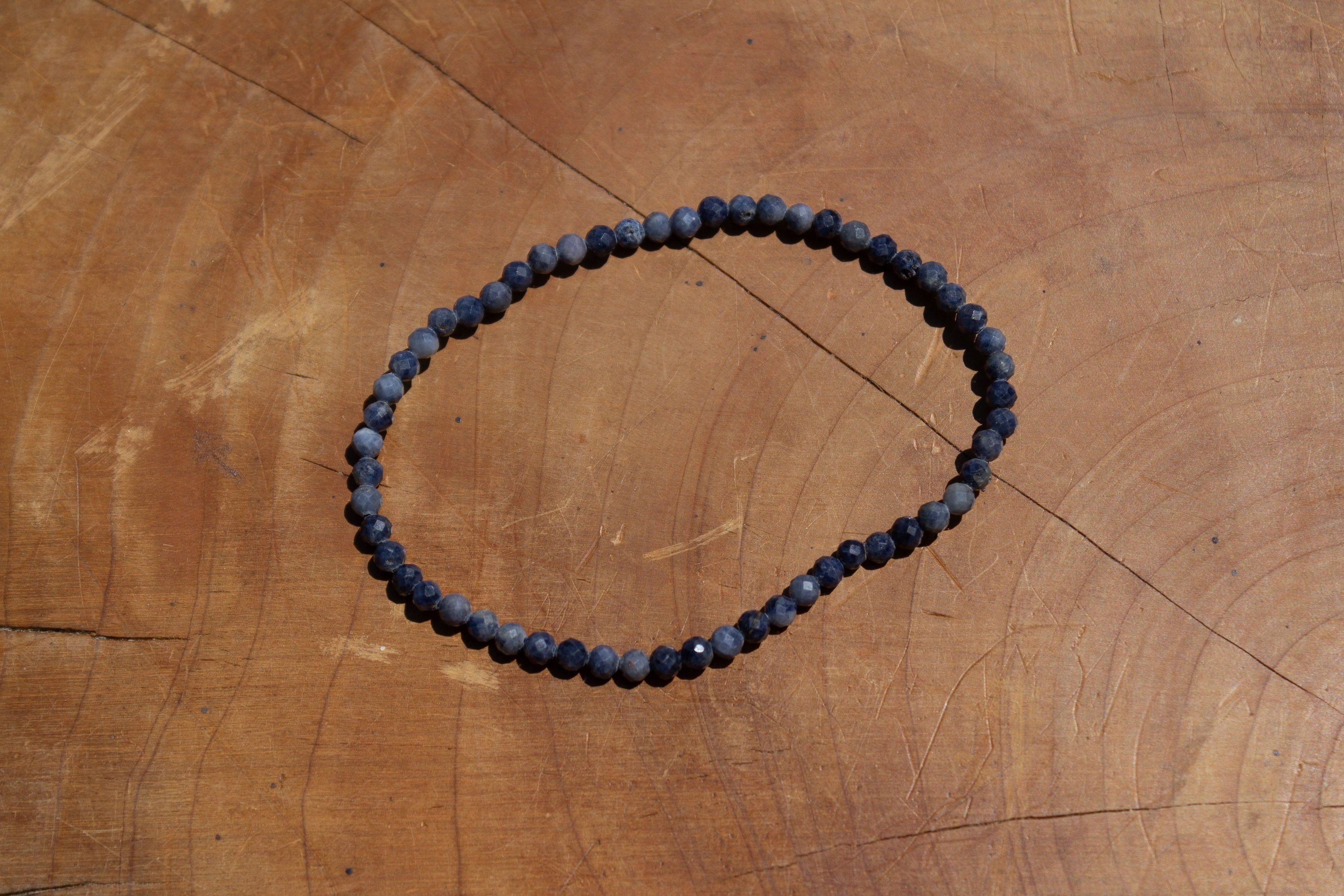 Bracelet de dumortierite fin