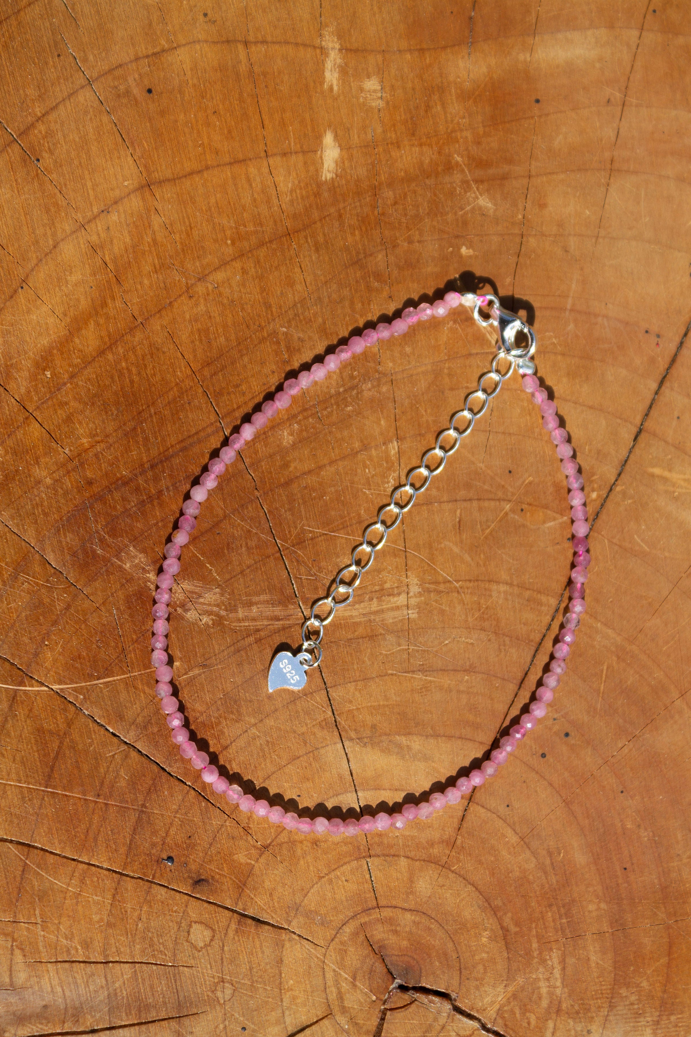 Bracelet de tourmaline rose