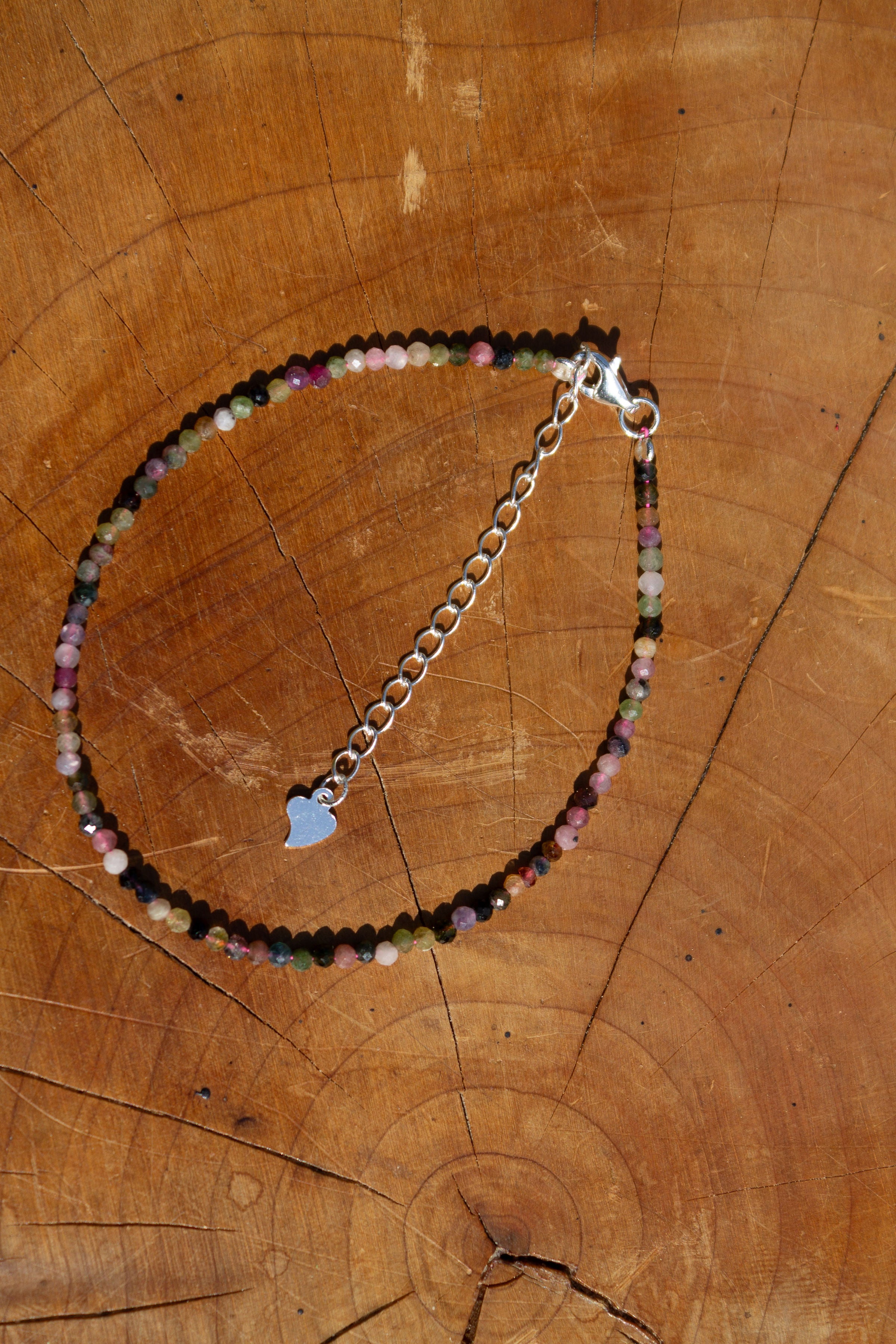 Bracelet de tourmaline multicolore