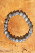 Bracelet de labradorite grise