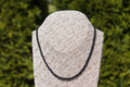 Collier spinelle noire gros