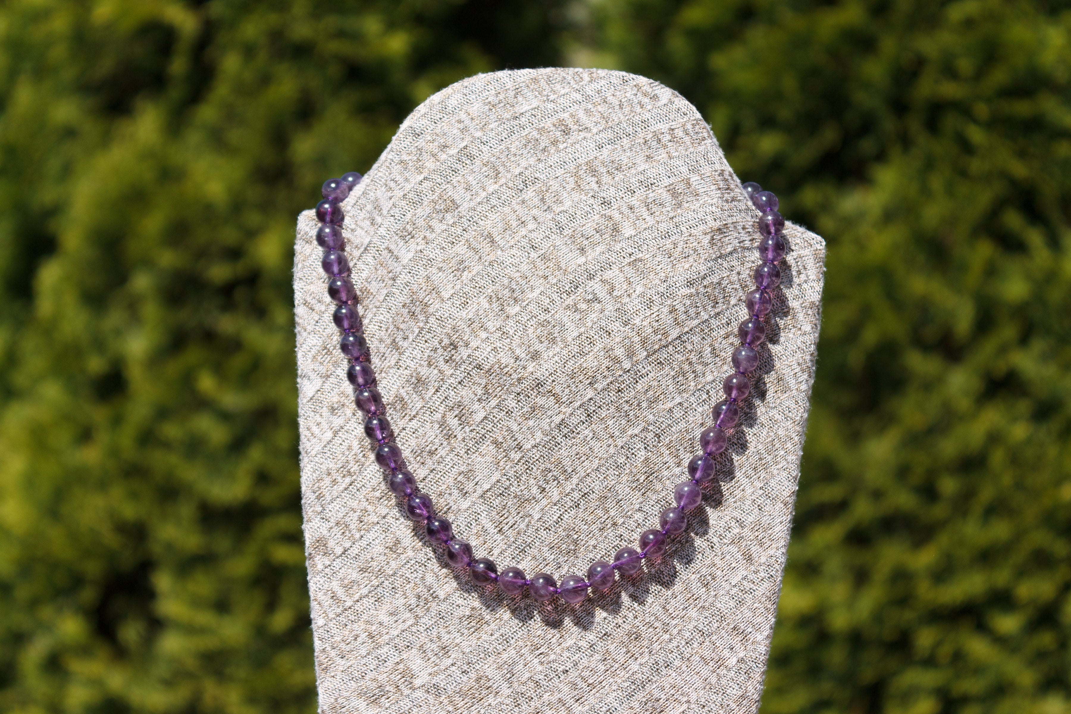 Collier amethyste perle