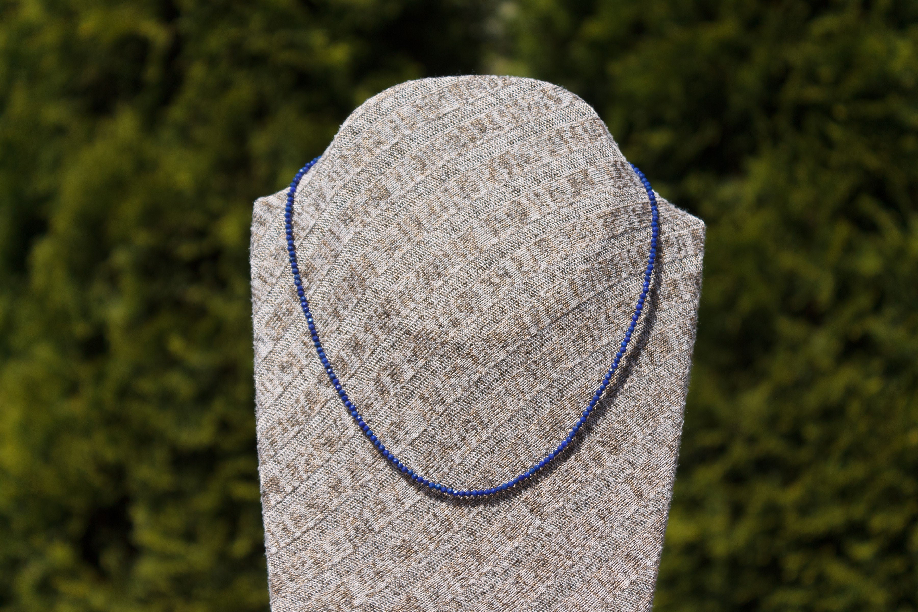 Collier lapis lazuli extra fin