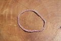 Bracelet de quartz rose fin