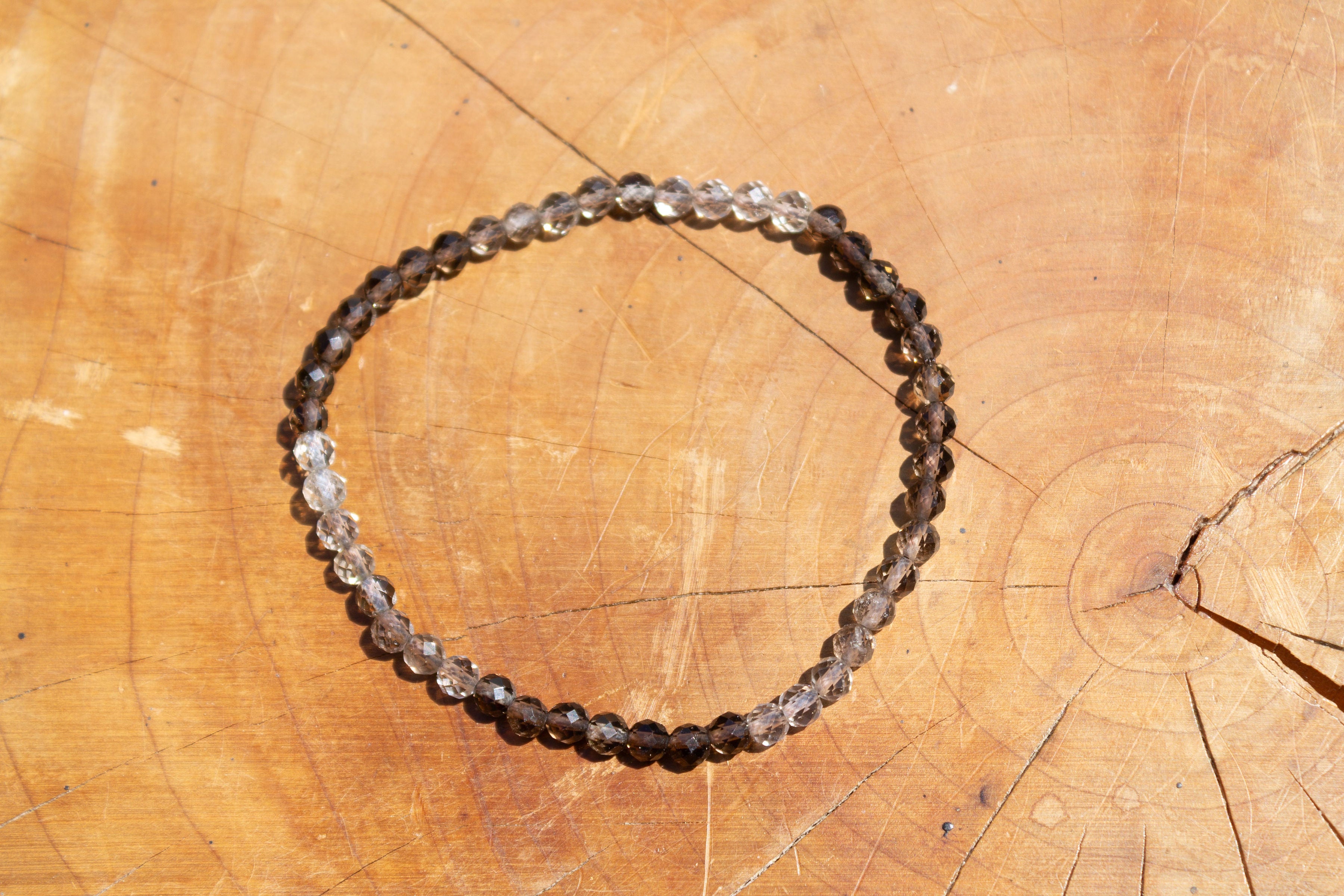 Bracelet de quartz fumé