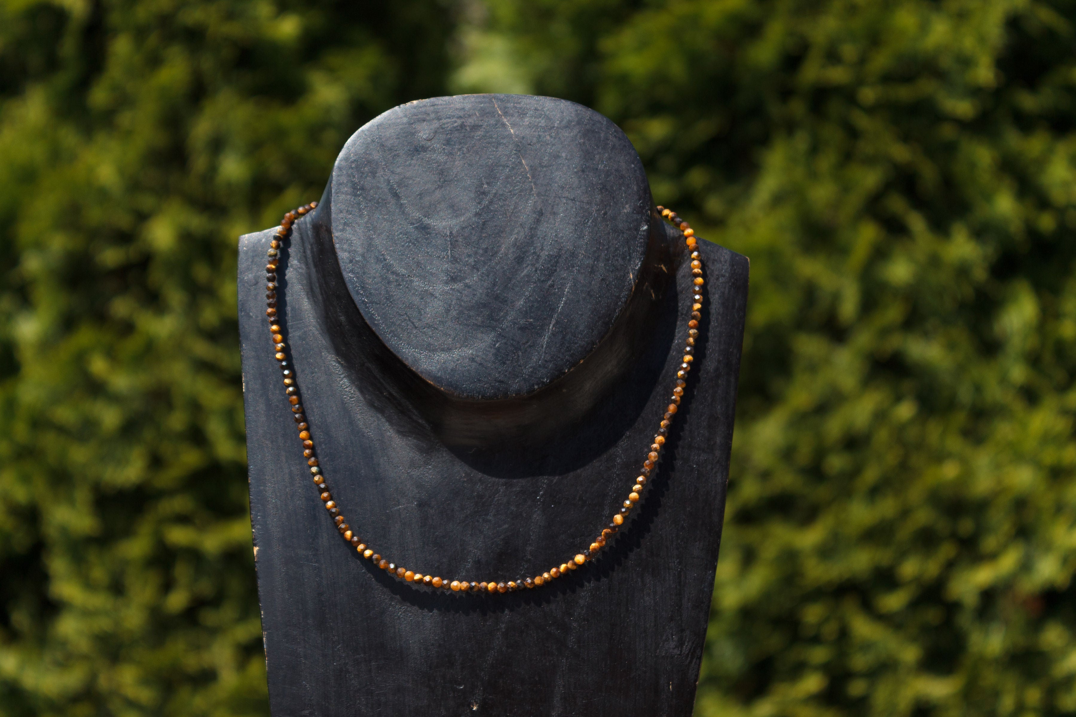 Collier oeil de tigre extra fin