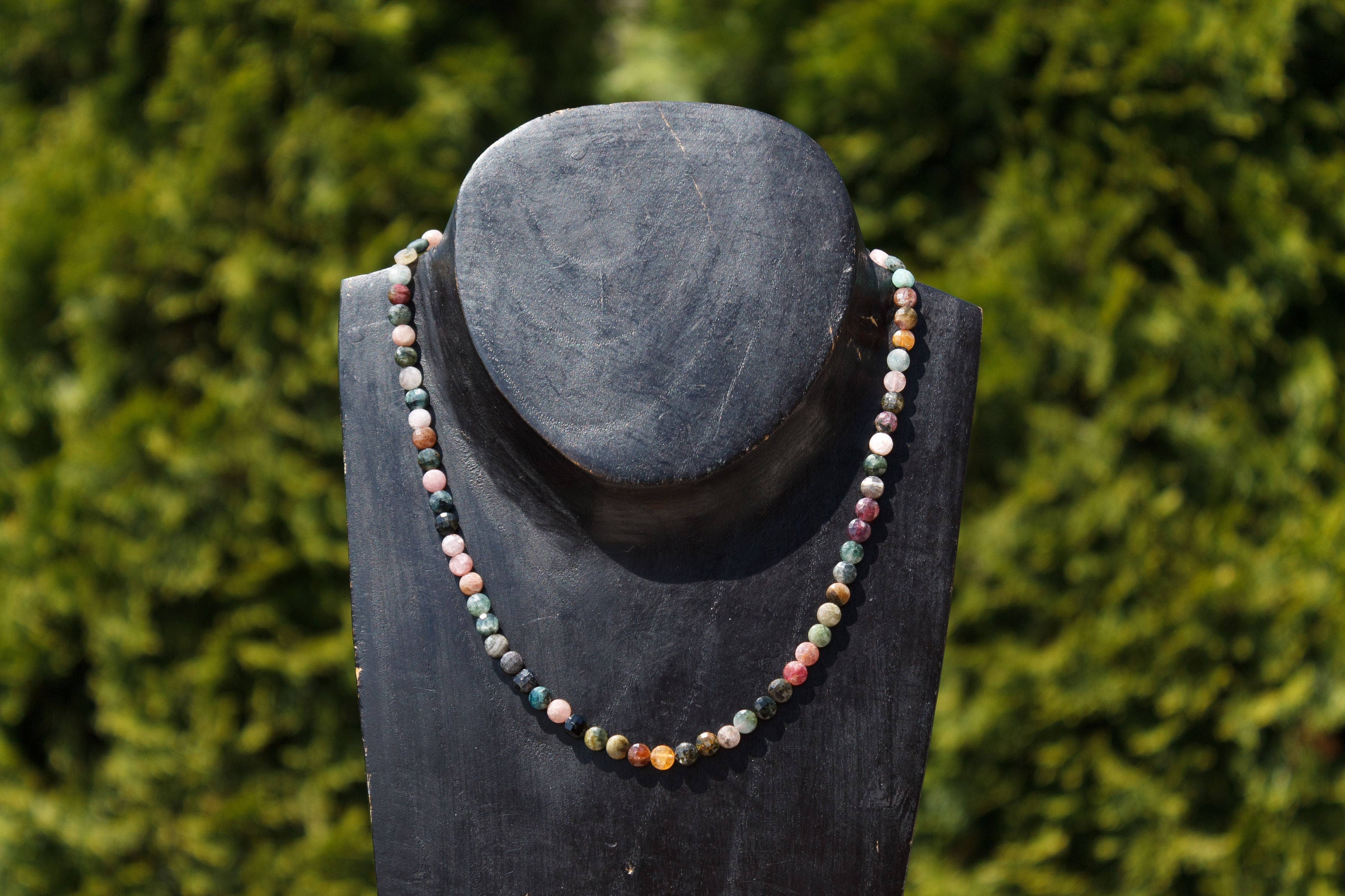 Collier tourmaline multicolore