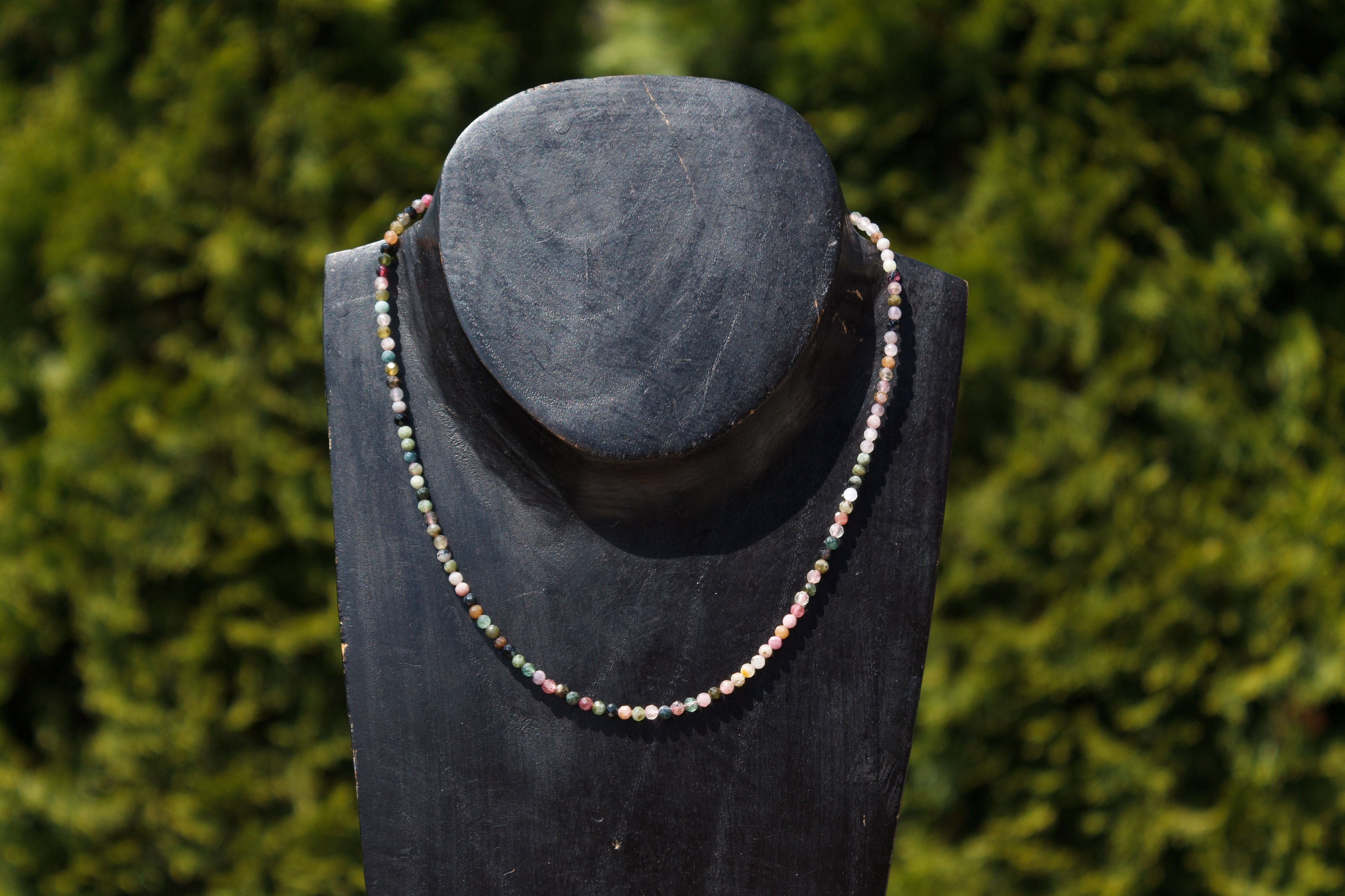 Collier tourmaline multicolore