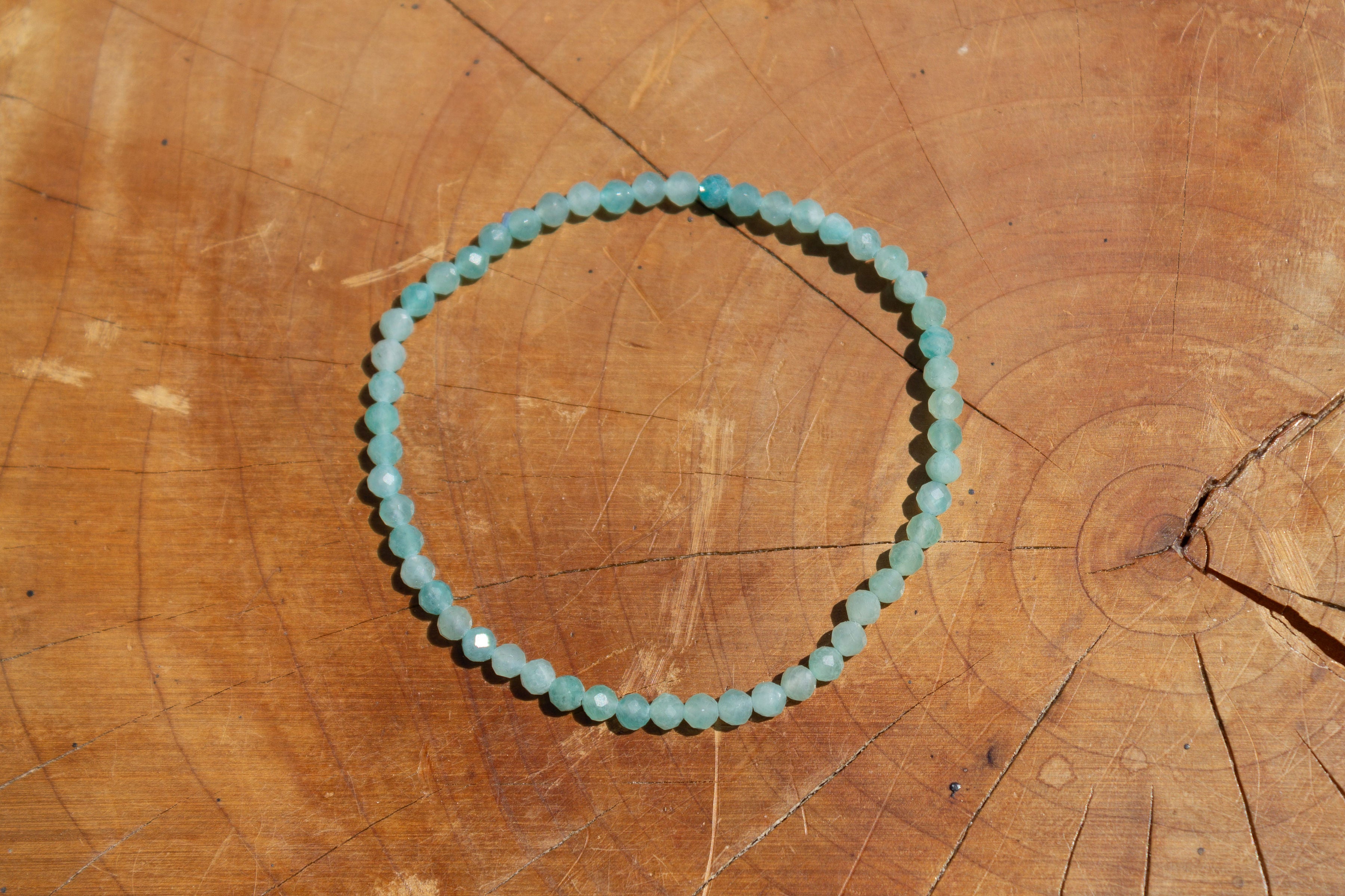 Bracelet d amazonite fin